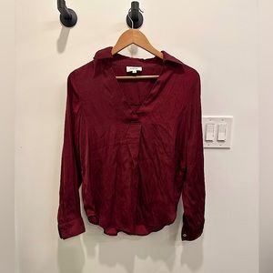Burgundy blouse